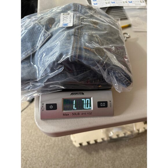 Old Navy Jacket Womens Medium Blue Jean Denim Button Front Causal Cropped - Picture 7 of 8